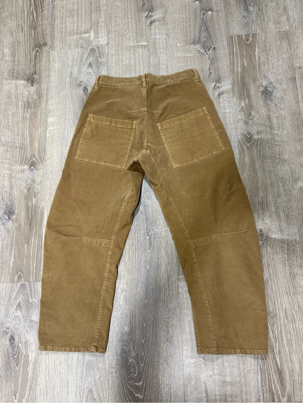 Nili Lotan Shon Corduroy Pant caramel 6 Cord Barrel Bow Leg - Picture 7 of 7
